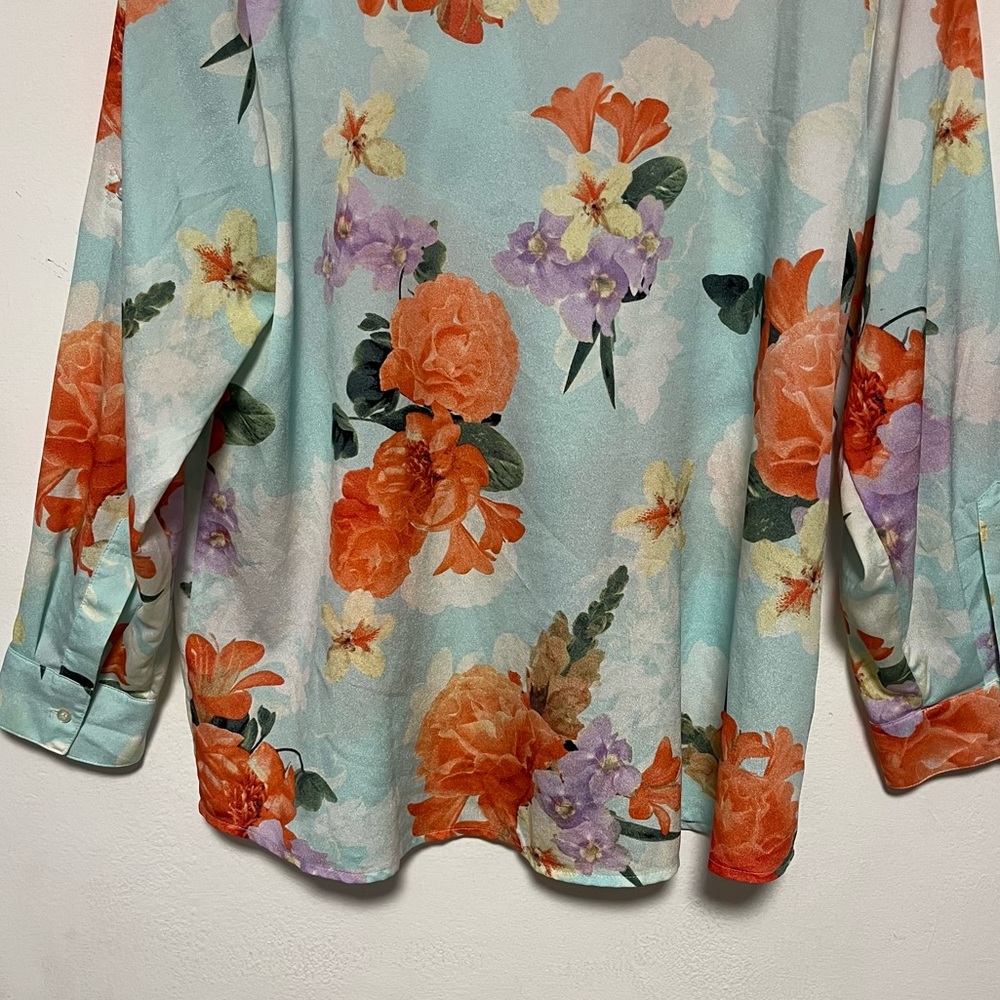 CALVIN KLEIN Floral Button Down Shirt - Picture 10 of 12
